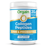 Orgain Collagen Peptides Powder with Pre & Probiotics 454g front view