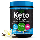 Orgain Keto Collagen Protein Powder Vanilla 399g front view