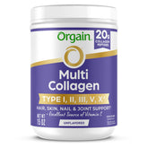 Orgain Multi Collagen Peptides Powder 425g front view