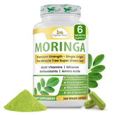 Organic Veda Moringa Capsules bottle front view