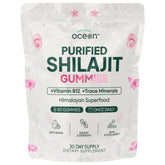 Organics Ocean Shilajit Gummies front view with packaging