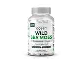 Organics Ocean Wild Crafted Sea Moss Capsules front view