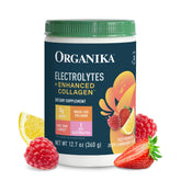 Organika Collagen Electrolyte Powder 360g front view with packaging
