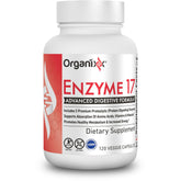 Organixx Enzyme 17 Multi-Enzymes 300,000 HUT front view
