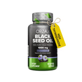 ORZAX Black Seed Oil 1000mg capsules front view