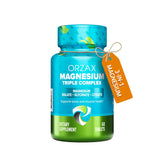 ORZAX Magnesium Triple Complex 200mg supplement bottle front view