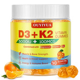 OUYIYUA Vitamin D3 K2 Gummies 5000 IU front view