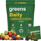 oviaapo Chlorella Greens Gummies front view with packaging