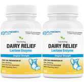 P Puregen Labs Dairy Rescue Lactase Enzyme 3000 FCC 60 Caplets front view