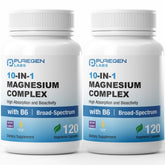 P Puregen Labs Magnesium Complex 10-in-1 supplement front view