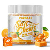 Parhaat Iron Soft Chews 60 Count orange flavour front view