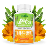 Parker Naturals Wild Lettuce & California Poppy Seed Capsules front view