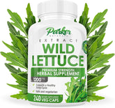 Parker Naturals Wild Lettuce Capsules 1200mg front view