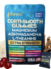 Parrox Corti-Smooth Gummies front view with mixed berry flavour