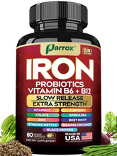 Parrox Elemental Iron 60 capsules front view