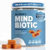 Partha Nandi, MD MindBiotic Ashwagandha Chews 300mg jar front view