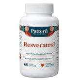 Pattern Wellness Resveratrol supplement bottle front view