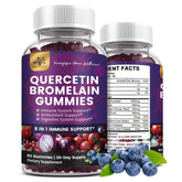 PAYAOCZ Organic Quercetin Gummies Blueberry flavour front view