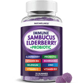 PAYÉ Elderberry Gummies 70 count bottle front view