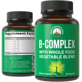 Peak Performance B Complex 100g front view with capsule details