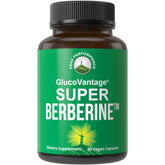 Peak Performance GlucoVantage Super Berberine 200mg capsules front view