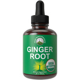 Peak Performance Organic Ginger Root Liquid Drops 132g front view