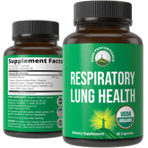 Peak Performance Organic Respiratory Lung Health Capsules front view