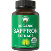 Peak Performance Organic Saffron Extract Capsules front view