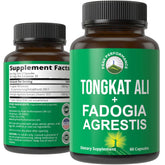 Peak Performance Tongkat Ali + Fadogia Agrestis supplement front view
