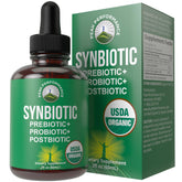 Peak Performance USDA Organic Liquid Drops Synbiotic front view