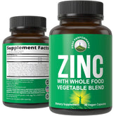 Peak Performance Zinc Supplement 30mg front view packaging