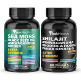 Peakhealth Shilajit & Sea Moss Supplement front view