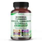 PEAKPURY Moringa Turmeric Supplement Capsules front view