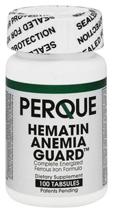 PERQUE Hematin Anemia Guard 100 Tabs front view