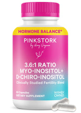 Pink Stork Inositol Supplement 60 capsules front view