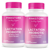 Pink Stork Total Lactation Probiotic Supplement 30 Capsules front view