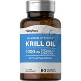 Piping Rock Krill Oil 109g front view with packaging