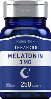 Piping Rock Melatonin 3mg 250 Tablets front view