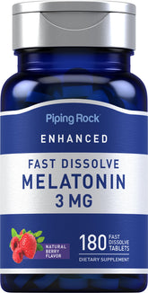 Piping Rock Melatonin 3mg fast dissolve tablets front view