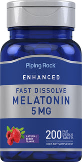 Piping Rock Melatonin 5mg fast dissolve tablets front view