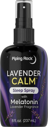 Piping Rock Melatonin Sleep Spray 8 fl oz front view with lavender fragrance