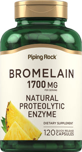 Piping Rock Multi-Enzymes 1700 mg Pineapple Enzyme front view