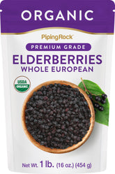 Piping Rock Organic Elderberry Supplement 472g front view