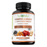 PIUS NATURE Turmeric Ginger Apple Cider Vinegar capsule front view