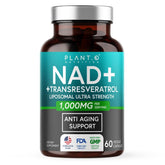 PLANT.O NUTRITION NAD+ Resveratrol Supplement front view