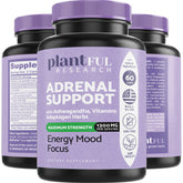 PLANTFUL RESEARCH Adrenal Support Supplement front view