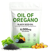 Plaxssuss Oregano Oil and Black Seed Oil Softgels front view
