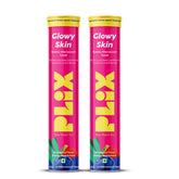 PLIX Glowy Skin effervescent tablets packaging front view