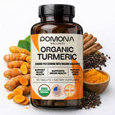 Pomona Wellness Organic Turmeric Supplement bottle front view