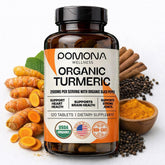 Pomona Wellness Organic Turmeric Tablets front view